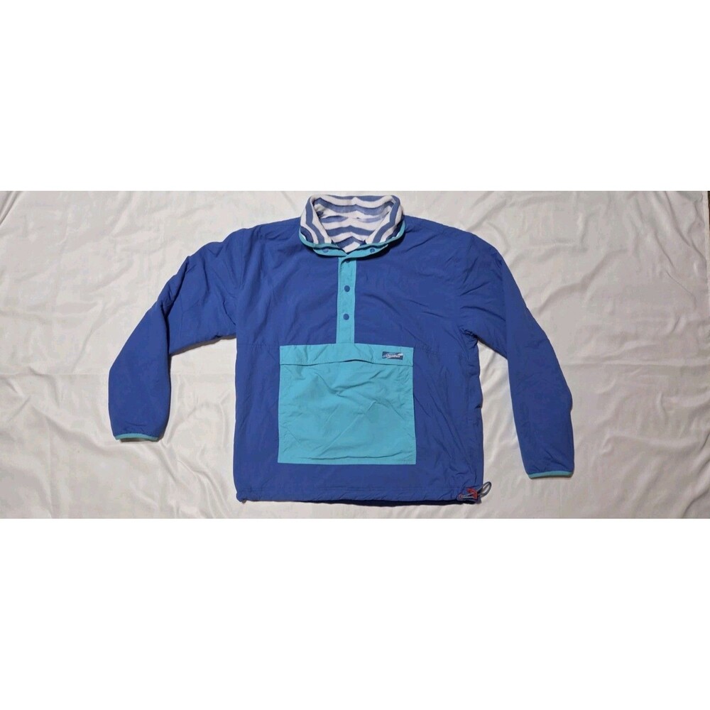 Chubbies Reversible Fleece 1/2 Zip Pull Over Jacket Pockets Size Large